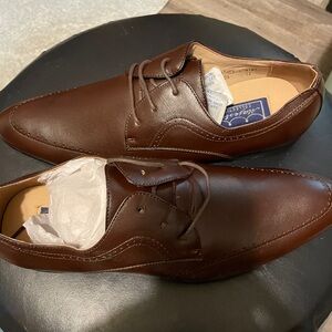Majestic Dark Brown Leather Oxfords